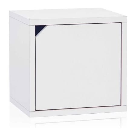 Way Basics Way Basics Stackable Cube With Door, White C-DCUBE-WE